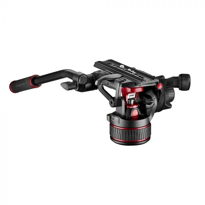Manfrotto MVH608AH Morsa di Supporto in Alluminio, Capacità 8 kg, Colori Nero e Rosso, Attacchi 1/4 e 3/8