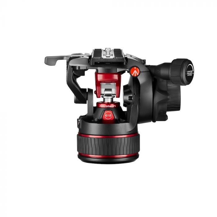 Manfrotto MVH608AH Morsa di Supporto in Alluminio, Capacità 8 kg, Colori Nero e Rosso, Attacchi 1/4 e 3/8