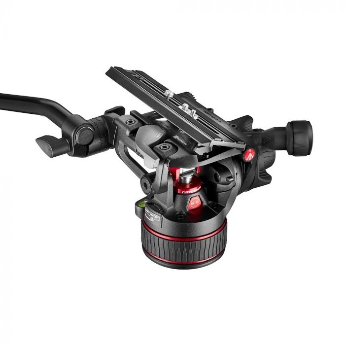 Manfrotto MVH608AH Morsa di Supporto in Alluminio, Capacità 8 kg, Colori Nero e Rosso, Attacchi 1/4 e 3/8