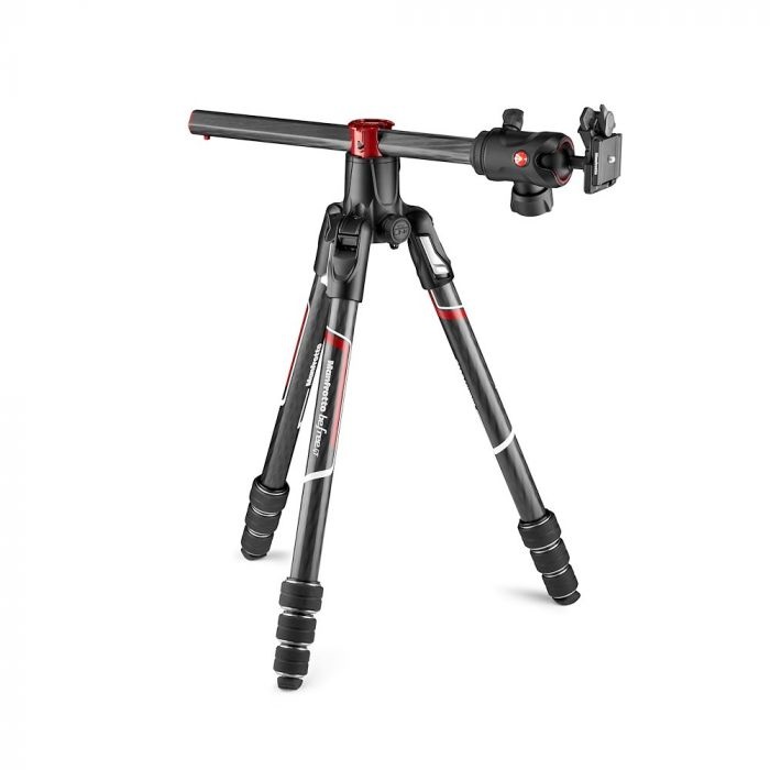 Manfrotto Befree GT XPRO Treppiede in Carbonio con Testa a Sfera, Chiusura Twist e Piastra 200PL-PRO per Fotografia Macro e Viaggi