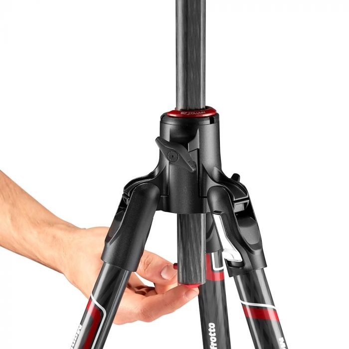 Manfrotto Befree GT XPRO Treppiede in Carbonio con Testa a Sfera, Chiusura Twist e Piastra 200PL-PRO per Fotografia Macro e Viaggi
