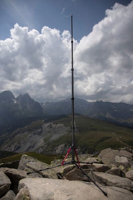 Manfrotto MS0490C Treppiede in Carbonio Nanopole - Stativo Leggero e Compatto per Illuminazione Portatile