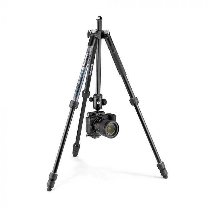 Manfrotto Element MII Treppiede da Viaggio in Alluminio con Testa a Sfera e Sacca per Trasporto - Compatibile con Fotocamere Compatte, CSC, DSLR, 4 Sezioni, 1,55 kg, Nero