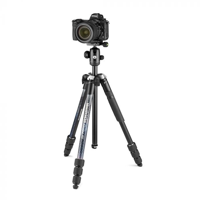 Manfrotto Element MII Treppiede da Viaggio in Alluminio con Testa a Sfera e Bluetooth - Compatibile con Smartphone e Fotocamere Compatte, CSC, DSLR