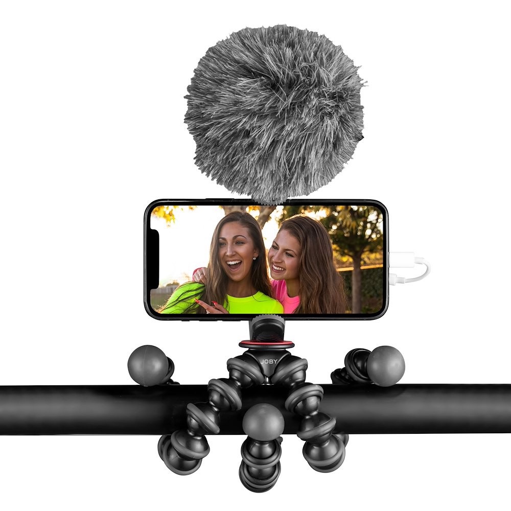 JOBY GorillaPod Creator Kit - Treppiede Flessibile per Smartphone e Fotocamere, Supporto GripTight Smart e Microfono Wavo Mobile, Nero