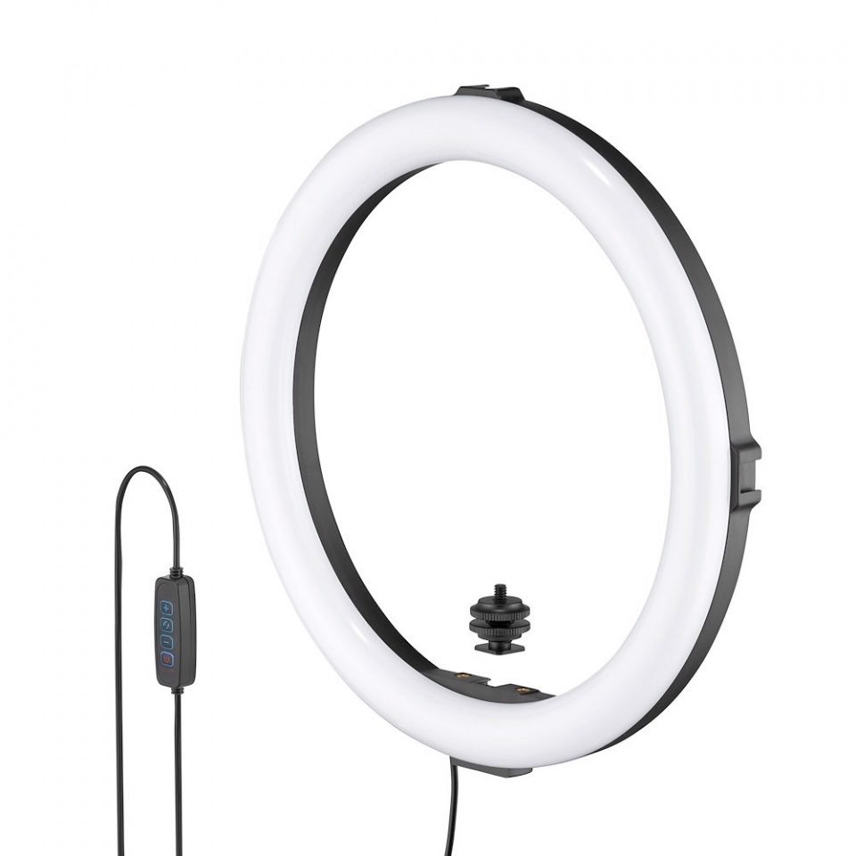 JOBY Beamo Ring Light 12'' - Luce LED con 3 Modalità, 10 Livelli di Luminosità per Selfie, Foto, Video e Vlogging