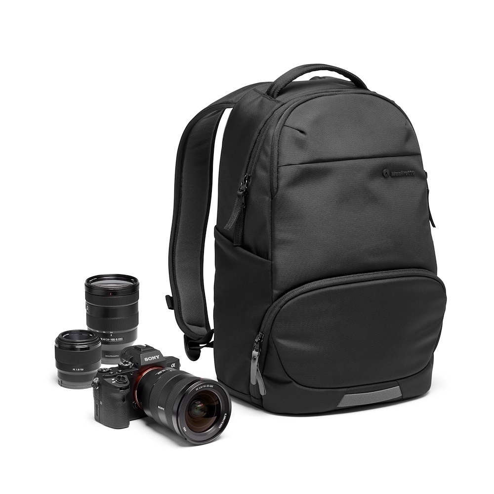 Manfrotto Advanced Active Backpack III - Zaino Fotografico per Reflex/Mirrorless e Laptop, Divisori Imbottiti Intercambiabili, Attacco per Treppiede, Colore Nero