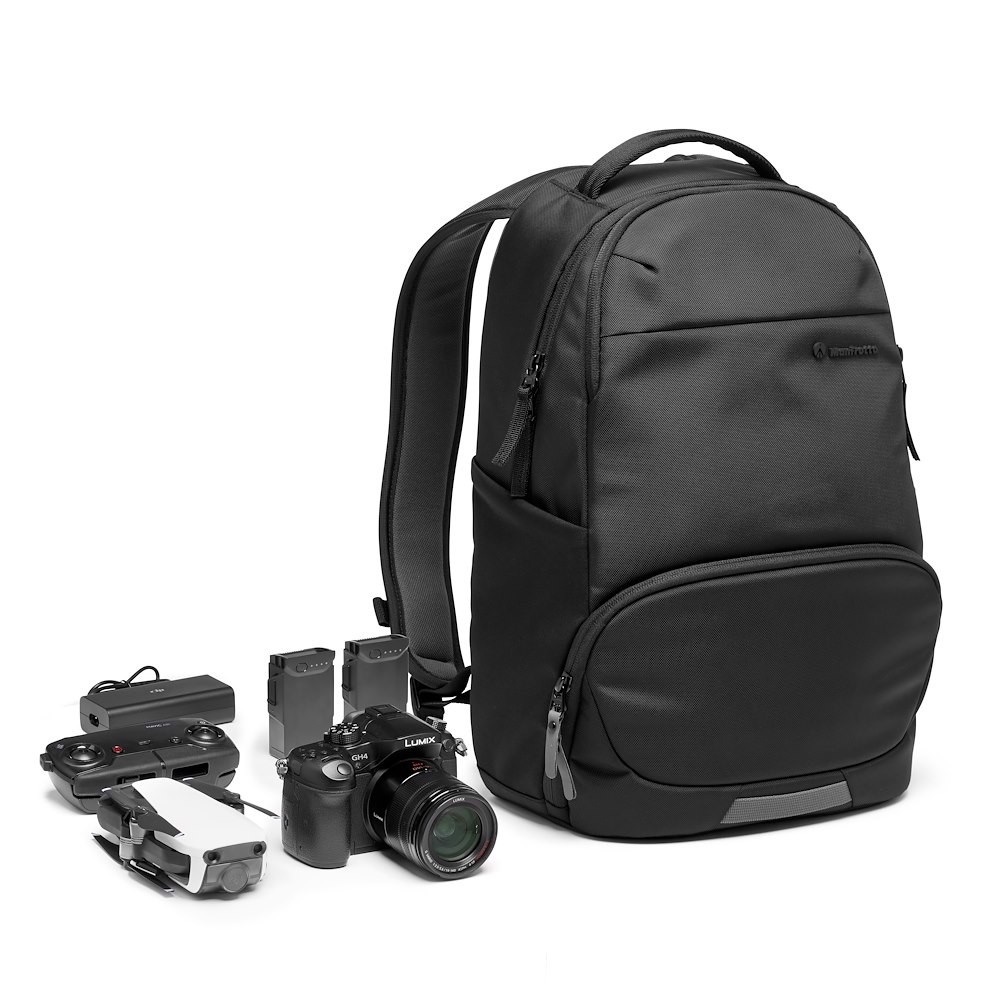 Manfrotto Advanced Active Backpack III - Zaino Fotografico per Reflex/Mirrorless e Laptop, Divisori Imbottiti Intercambiabili, Attacco per Treppiede, Colore Nero