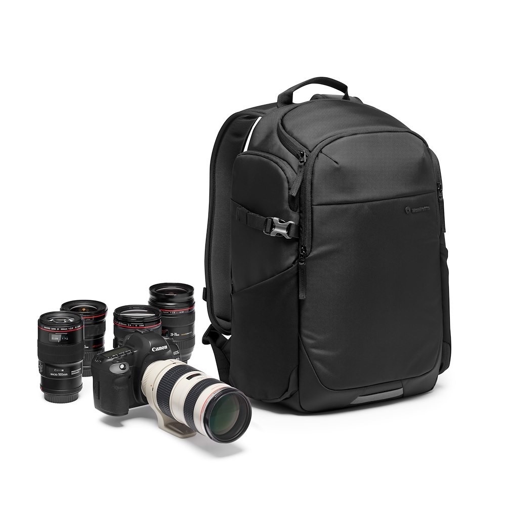 Manfrotto Advanced Befree III Zaino Fotografico Professionale per Fotocamera e Laptop, Capacità per Reflex/Mirrorless con Obiettivo 70-200mm, Divisori Imbottiti e Accesso Posteriore Sicuro