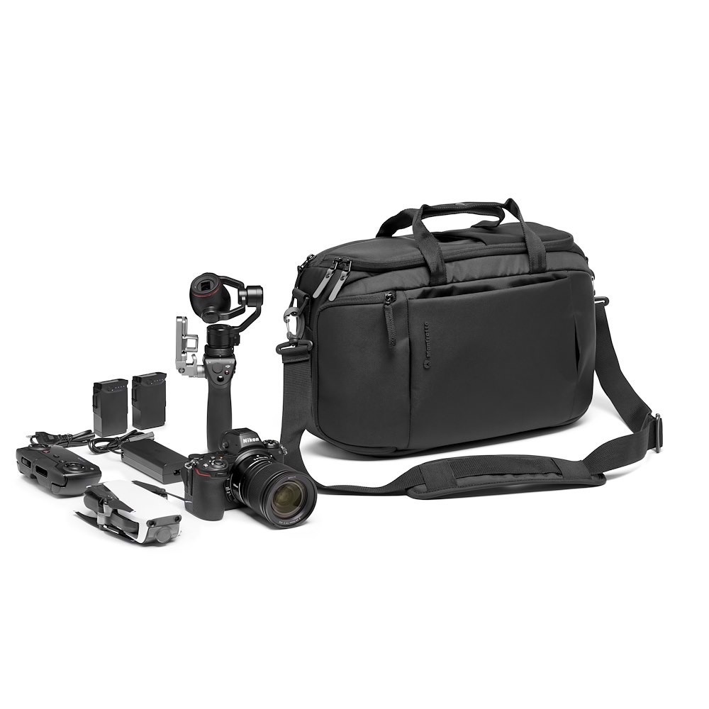 Manfrotto Advanced Hybrid Backpack M III - Borsa fotografica 3-in-1, Zaino, Borsa a Spalla, Capacità per Reflex e Laptop da 14