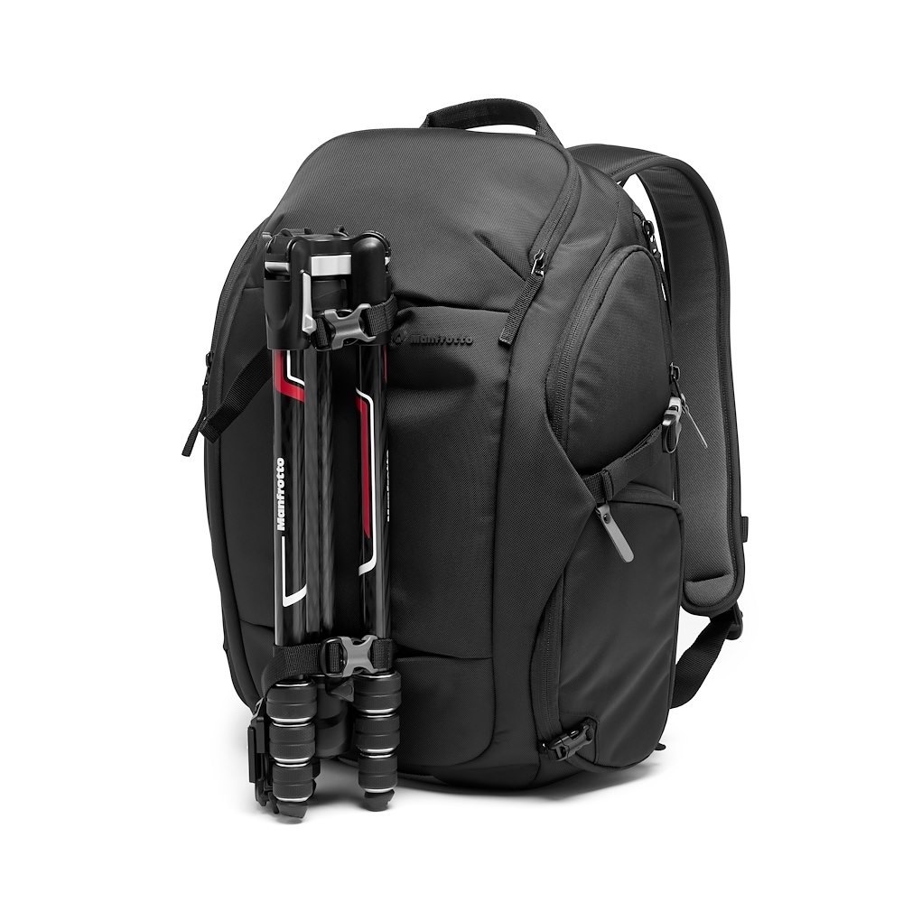Manfrotto Advanced Travel III Zaino Fotografico per Reflex e Mirrorless, Capacità per Laptop e Obiettivi, Divisori Intercambiabili, Attacco Treppiede, Tasca Espandibile, Nero