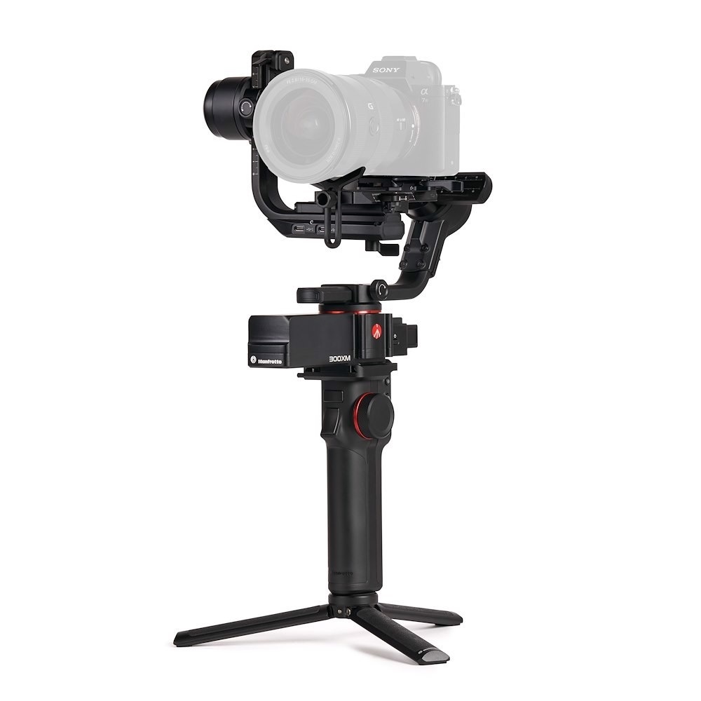Manfrotto MVG300XM Stabilizzatore Fotocamera Portatile Modulabile a 3 Assi - Sostiene fino a 3,4 Kg, Ideale per Vlogging e Video Dinamici, Colore Nero