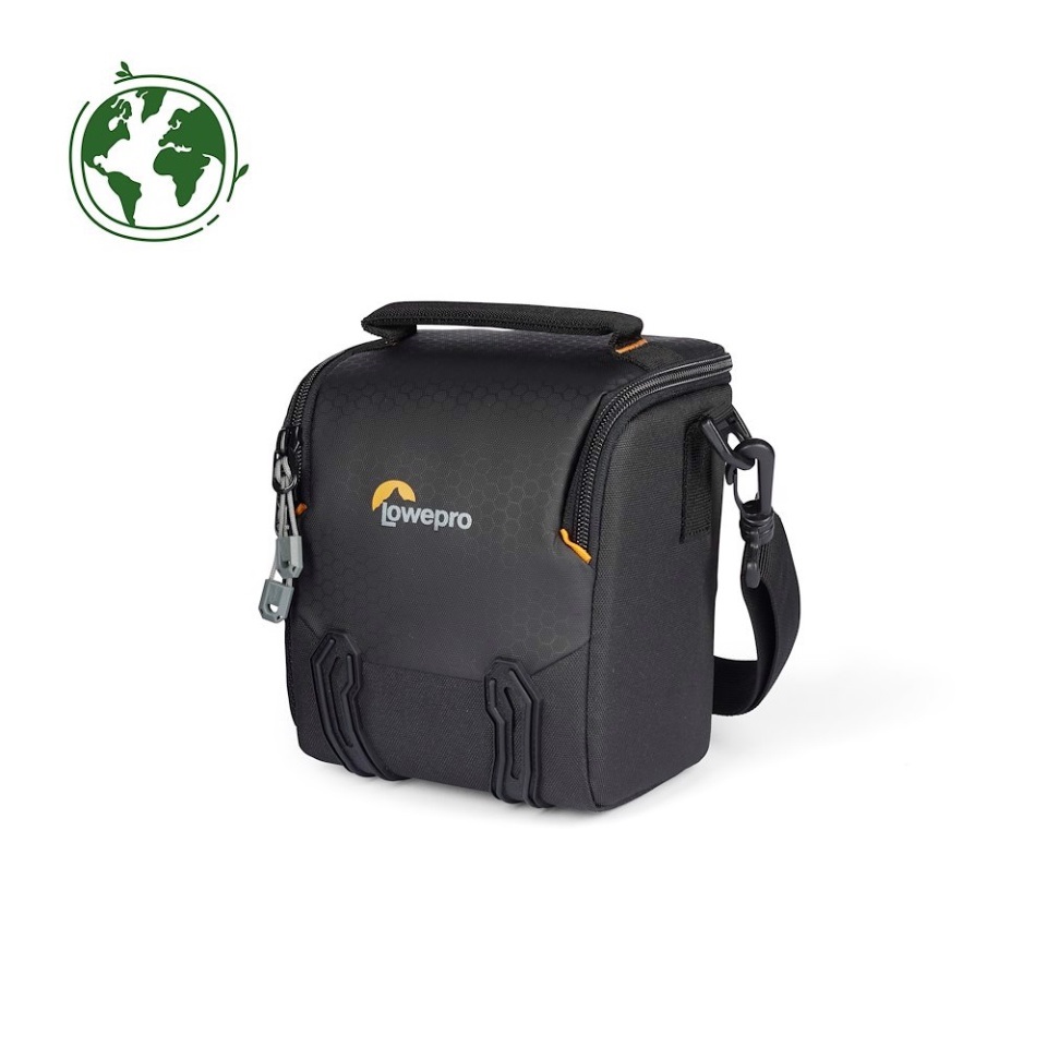 Lowepro Adventura SH 120 III - Borsa a Tracolla per Fotocamera Mirrorless, Impermeabile, Compatibile con Sony Alpha 7 e Canon RP, Nero