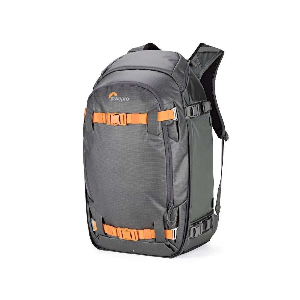 Lowepro Whistler 450 AW II - Zaino per Fotocamera Grigio, Tessuti Riciclati, Copertura All Weather, Compatibile con Laptop fino a 15''