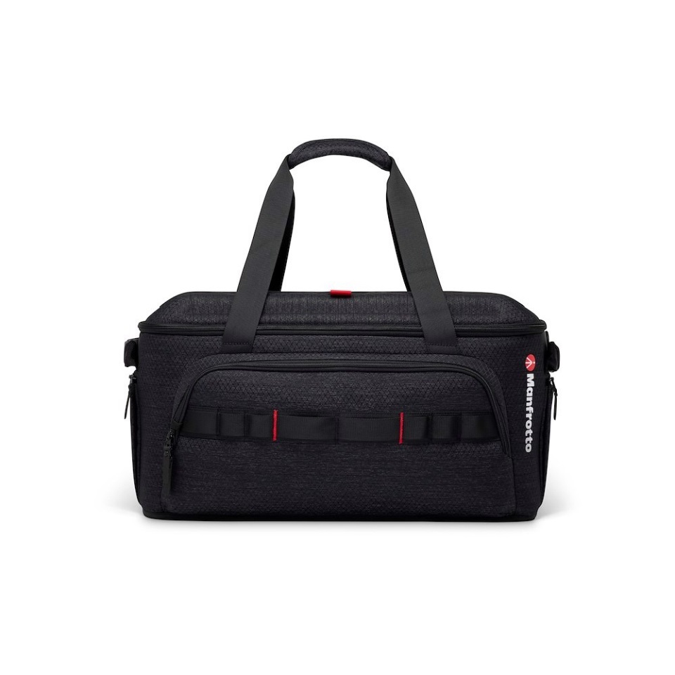 Manfrotto Pro Light Cineloader Small - Borsa a Spalla per Videocamera Professionale, Apertura Superiore, Grigio Scuro, Misura Medium
