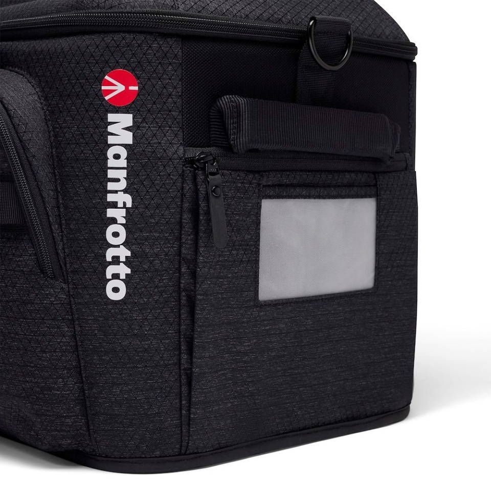 Manfrotto Pro Light Cineloader Large - Borsa a Spalla per Videocamera Professionale, Nero, con Pannello in EVA e Apertura Superiore