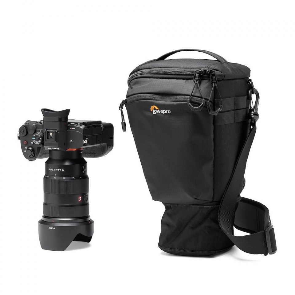 Lowepro ProTactic TLZ 70 AW III - Borsa fotografica nera per fotocamera full-frame con obiettivo 24-70 mm f/2,8