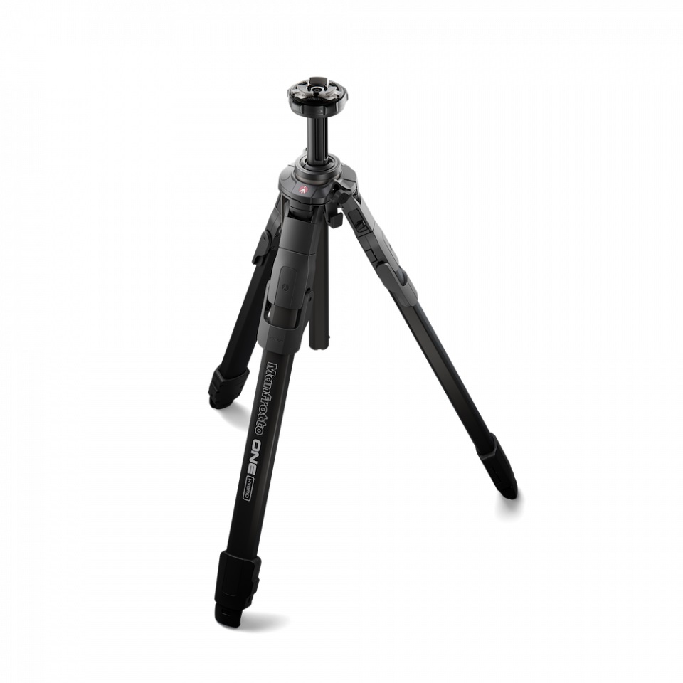 Manfrotto ONE Alu Hybrid Tripod treppiede Fotocamere digitali/film 3 gamba/gambe Nero