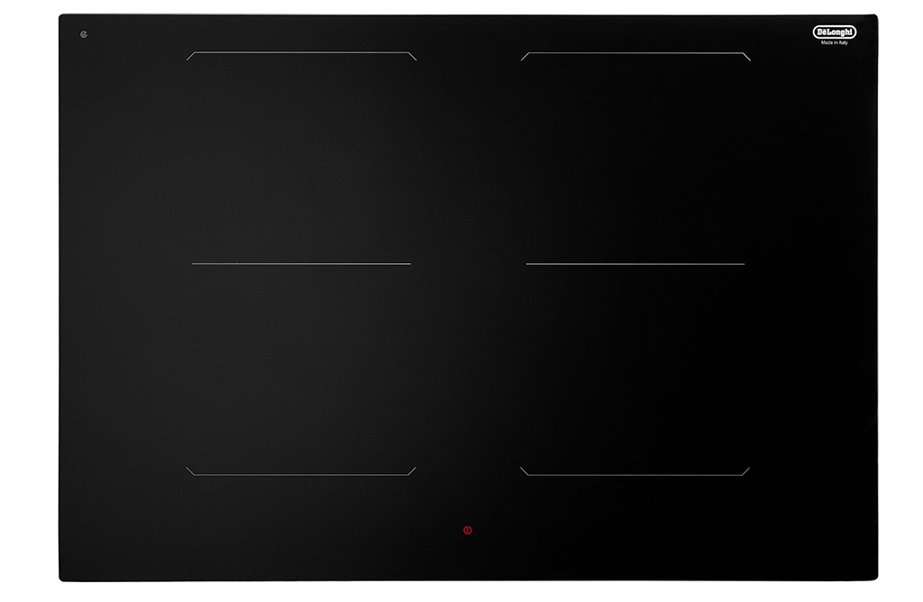 De'Longhi SLI 754 Piano Cottura a Induzione 75 cm Nero Vetroceramica 4 Fornelli con Comandi Touch e Timer