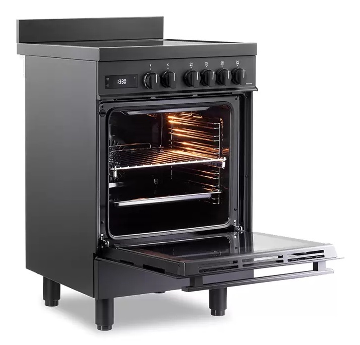 De Longhi PRO 66 MAL IN - Cucina Elettrica Induzione 4 Fuochi, Forno Elettrico Multifunzione 74L, Classe A, 60x60 cm