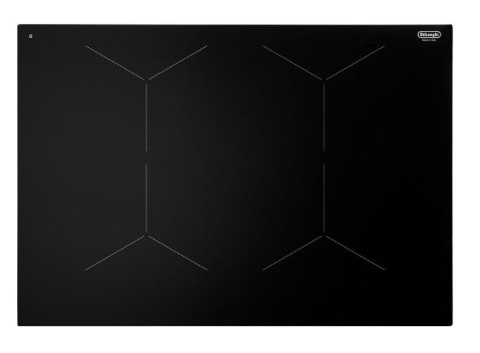 De'Longhi NSI 741 Piano Cottura a Induzione da Incasso 75 cm Nero - 4 Zone di Cottura Vetroceramica con Controllo Touch e Funzione Full Bridge