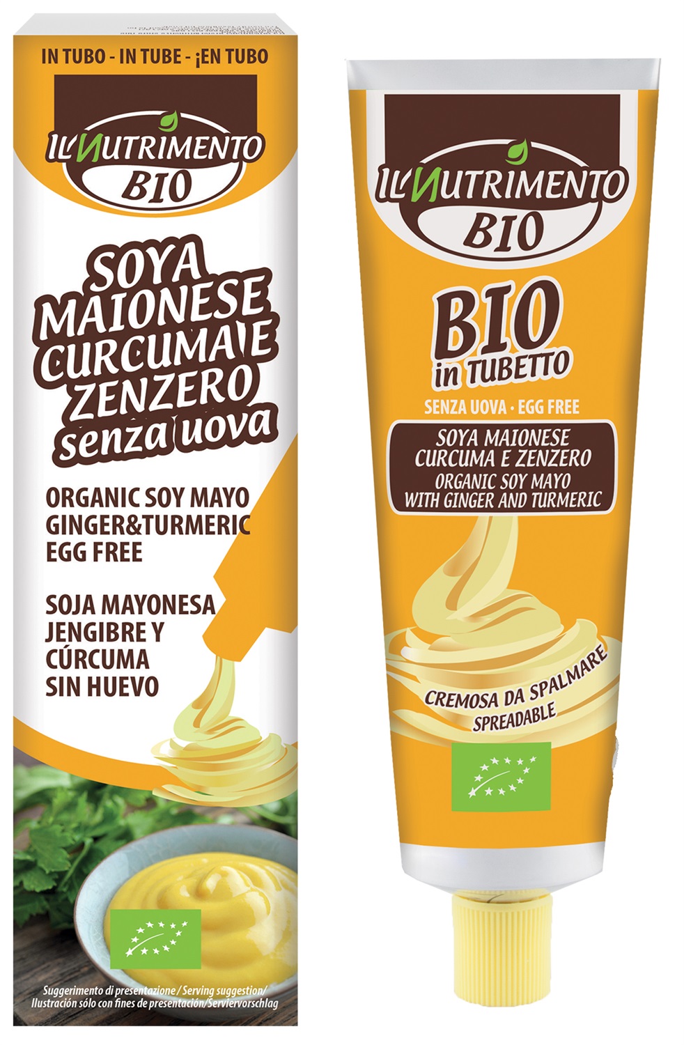 Il Nutrimento Maionese Bio con Curcuma e Zenzero - Tubetto 150g - Senza Uova