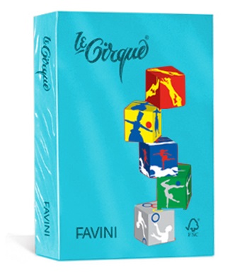 Favini Carta Le Cirque - A4 - 80 g/m² - Azzurro Pastello 106 - Risma da 500 Fogli