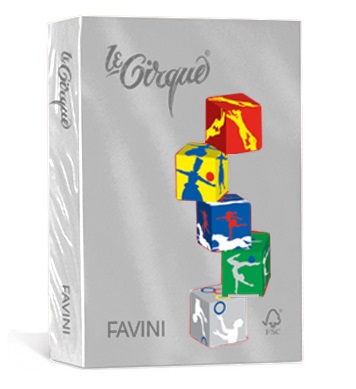 Favini Carta Le Cirque - A4 - 80 g/m² - Grigio Pastello 109 - Risma da 500 Fogli - Ecologica