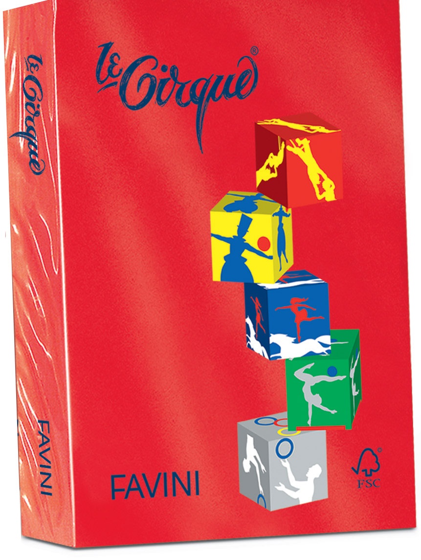 Favini Le Cirque Carta Colorata A4 80 g/m² Scarlatto 209 - 500 Fogli