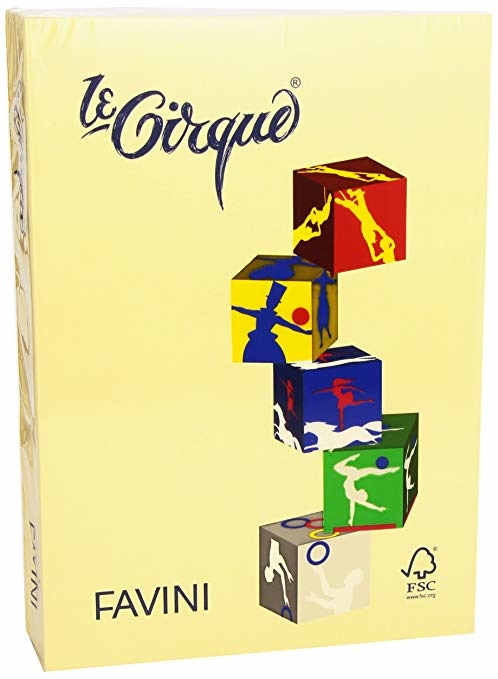 Favini Le Cirque Carta Colorata A3 80 g Camoscio Pastello - 500 Fogli - Multiuso per Stampanti e Fotocopiatrici