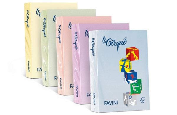 Favini Le Cirque Carta Colorata A3 160 g/m² Verde 107 - Risma da 250 Fogli - Certificata FSC