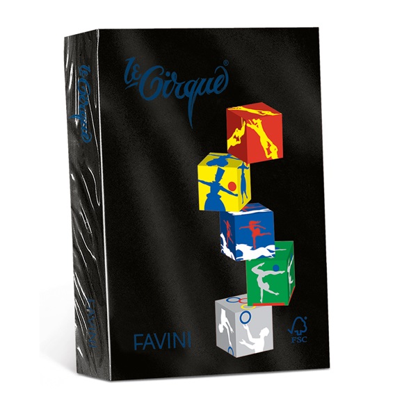 Favini Carta Le Cirque A4 80 g/m² Nero - Risma da 500 fogli - Certificata FSC