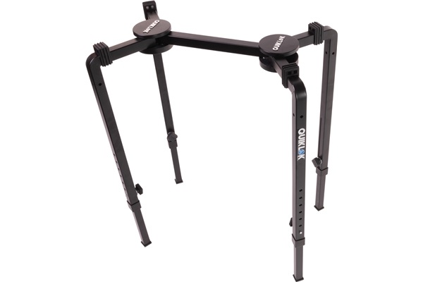 QUIK LOK WS/640 Supporto Universale per Tastiera e Mixer - Stand a T Regolabile in Altezza e Larghezza, Comodo Set da Trasporto, Colore Nero