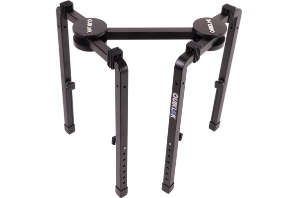 QUIK LOK WS/640 Supporto Universale per Tastiera e Mixer - Stand a T Regolabile in Altezza e Larghezza, Comodo Set da Trasporto, Colore Nero