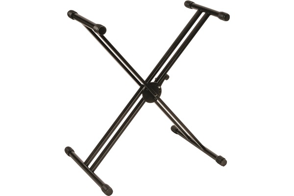 QUIK LOK QL/646 Supporto a X Doppio Telaio per Tastiera - Serie PRO, Carico Massimo 90 kg, Peso 4,8 kg, Colore Nero