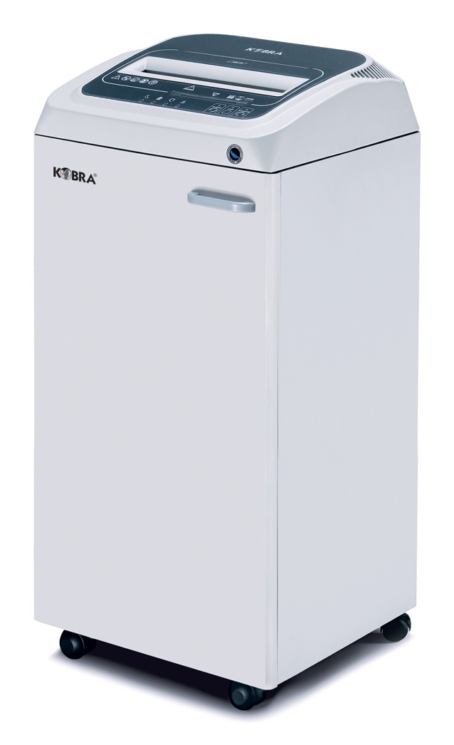 KOBRA 260 TS C2 Distruggidocumenti Professionale Touch Screen - Taglio a Frammento, Oliatore Automatico e Metal Detection System, 55 dB, 26 cm, Grigio chiaro/Grigio scuro