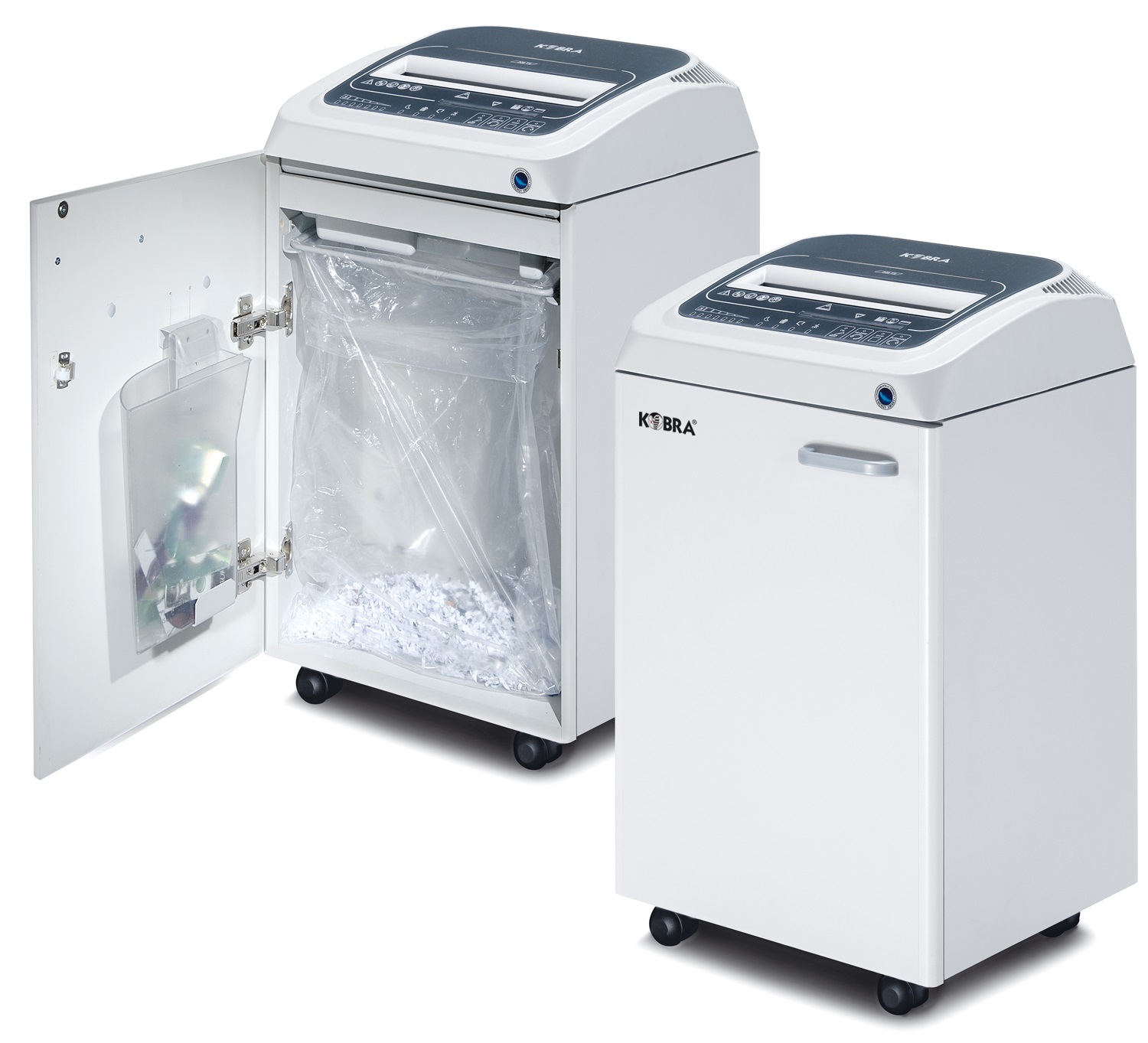 KOBRA 260 TS C2 Distruggidocumenti Professionale Touch Screen - Taglio a Frammento, Oliatore Automatico e Metal Detection System, 55 dB, 26 cm, Grigio chiaro/Grigio scuro