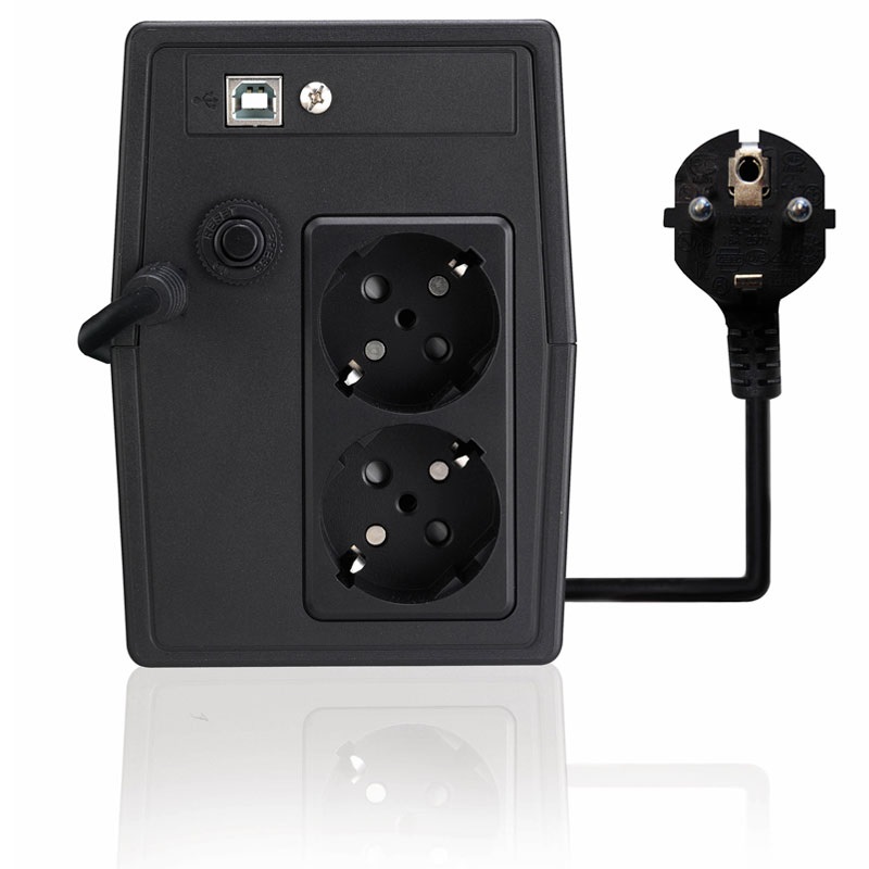 Tecnoware FGCERAPL1202SCH Gruppo di Continuità UPS Era Plus 1200VA 840W Line Interactive con Batteria 12V 9Ah e 2 Prese Schuko