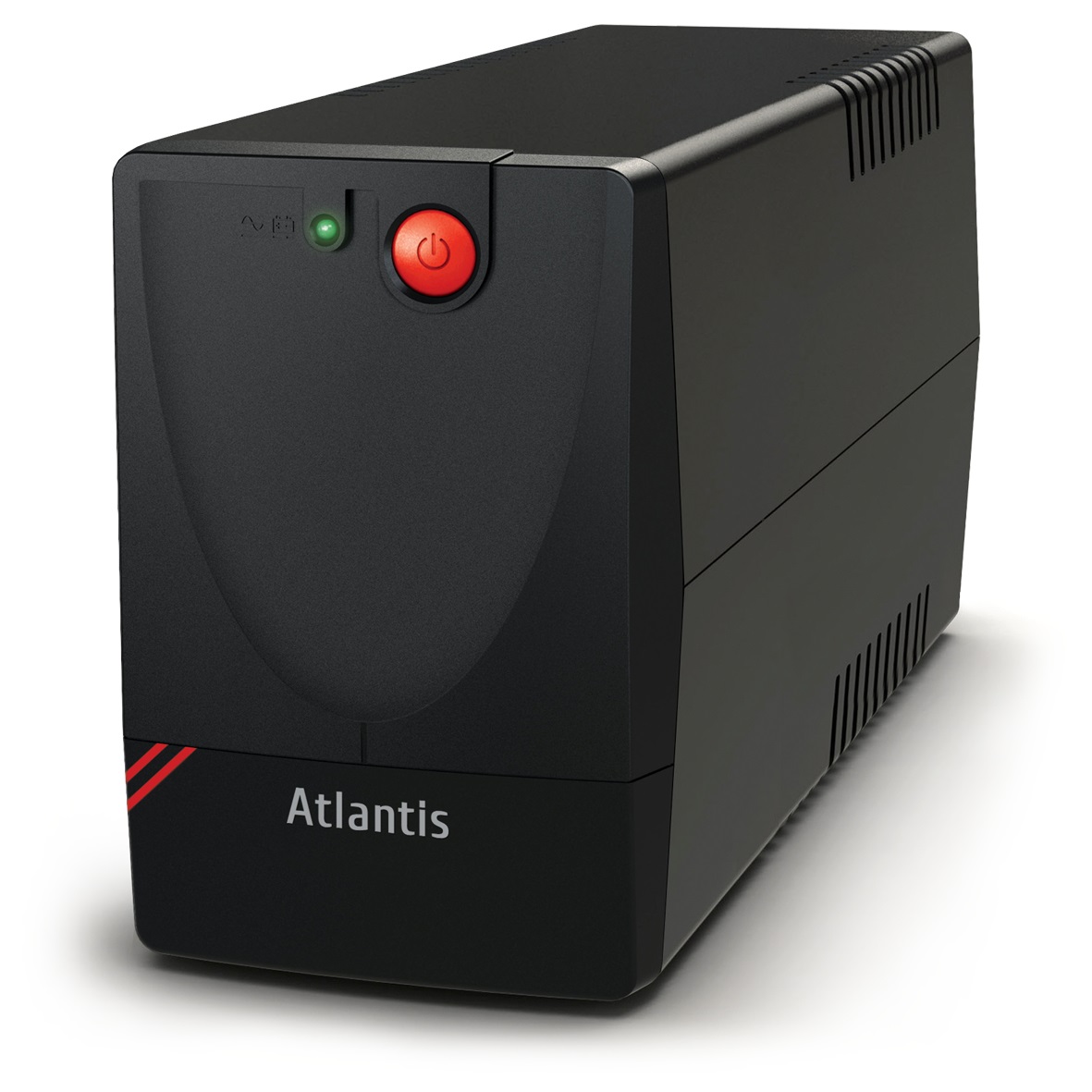 Atlantis Land A03-X1500 Gruppo di Continuità (UPS) Line Interactive 1000VA/500W con 2 Prese Schuko e Batteria 12V 4.5Ah
