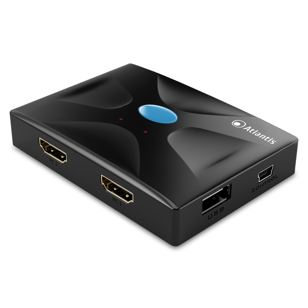 Atlantis Land P021-MTHK02 Switch KVM HDMI a 2 Porte con Supporto USB e Risoluzione Fino a 3840x2160