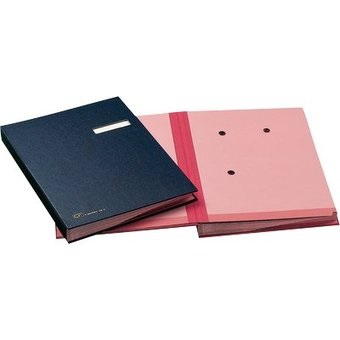 Fraschini Libro Firma Blu con 14 Intercalari, Copertina in Similpelle, Formato 24x34 cm