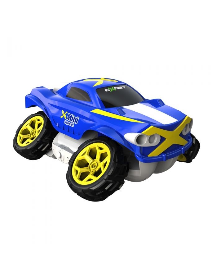 Rocco Giocattoli Mini Aquajet Exost 1:18 Blu - Macchinina Radiocomandata 4x4 Trasformabile in Barca con Radiocomando 2.4 GHz