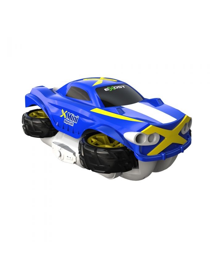 Rocco Giocattoli Mini Aquajet Exost 1:18 Blu - Macchinina Radiocomandata 4x4 Trasformabile in Barca con Radiocomando 2.4 GHz