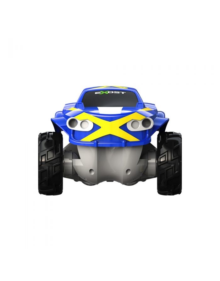 Rocco Giocattoli Mini Aquajet Exost 1:18 Blu - Macchinina Radiocomandata 4x4 Trasformabile in Barca con Radiocomando 2.4 GHz
