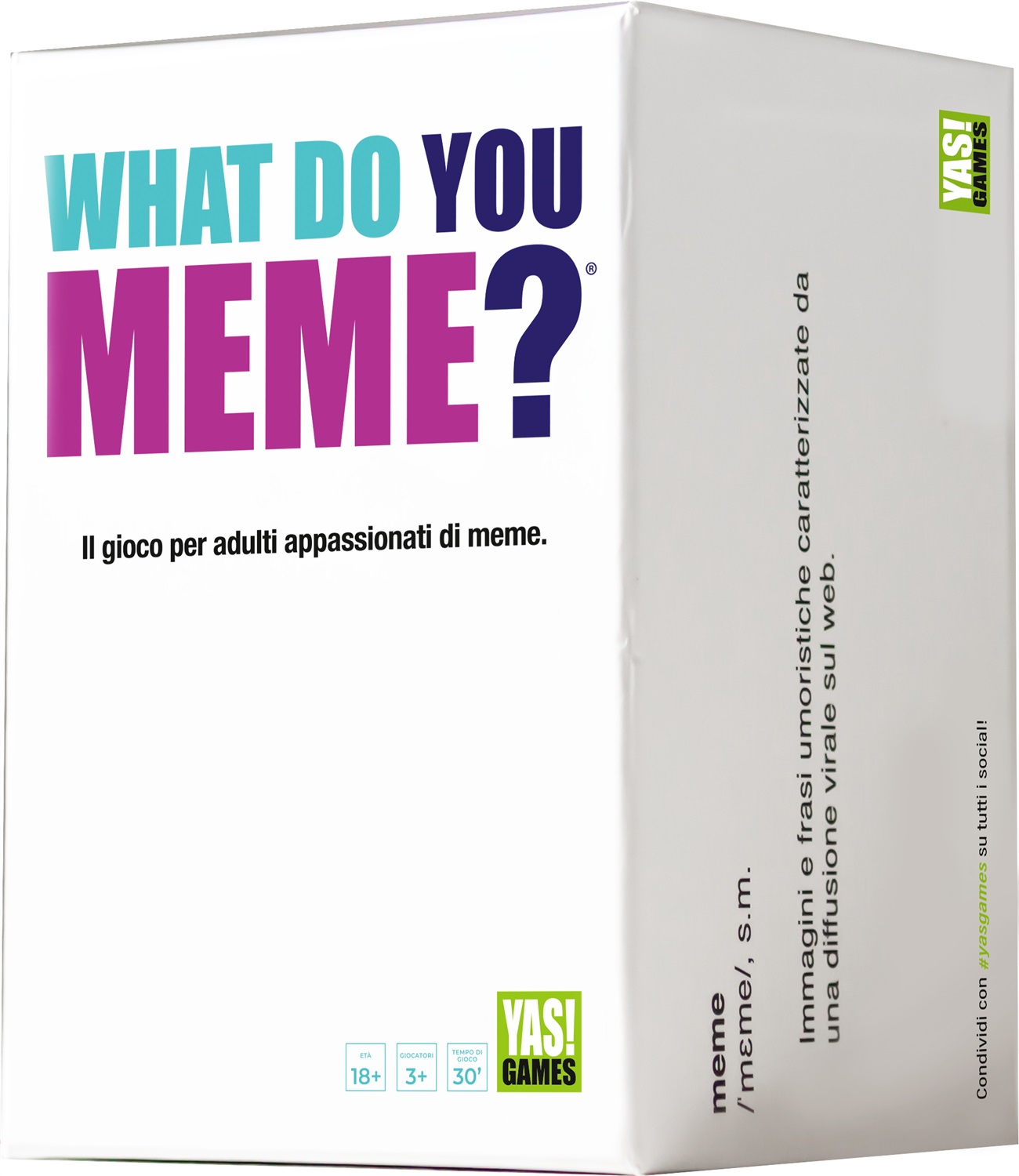 Rocco Giocattoli What Do You Meme? Core Game Versione Italiana - Gioco da Tavolo per Adulti 18 con 360 Carte Didascalia e 75 Carte Immagine