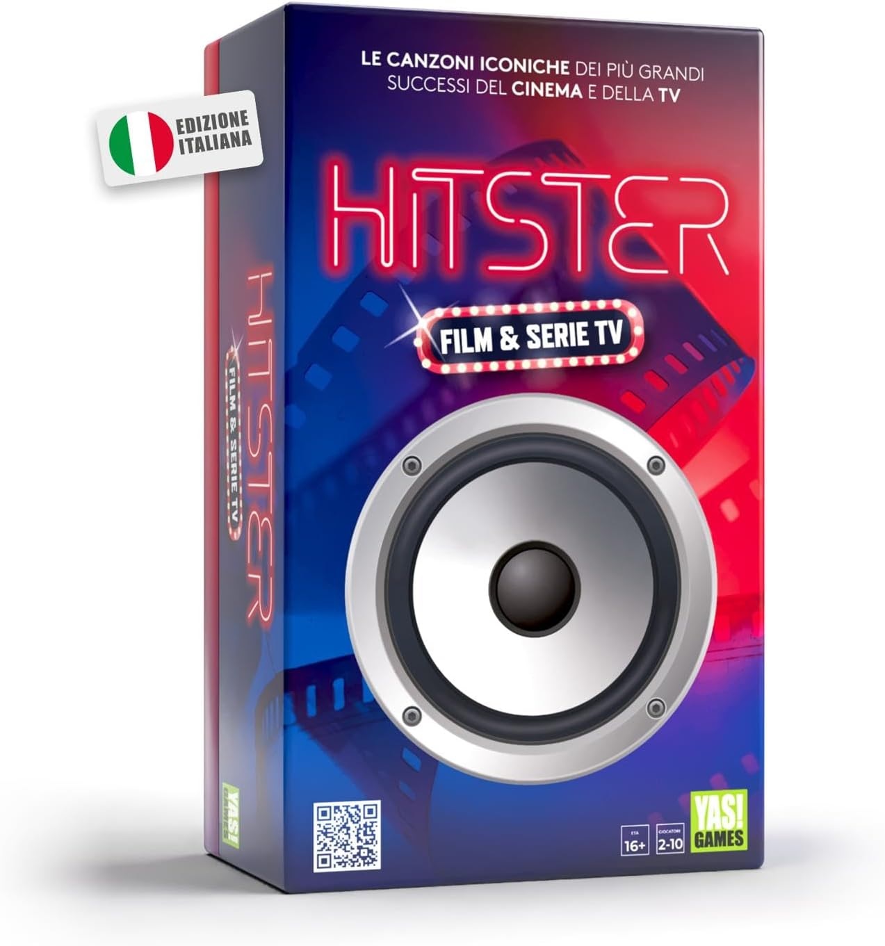 Rocco Giocattoli Hitster - Gioco da tavolo Party Game musicale in Italiano con oltre 300 tracce da Film e Serie TV per giocatori dai 16 anni