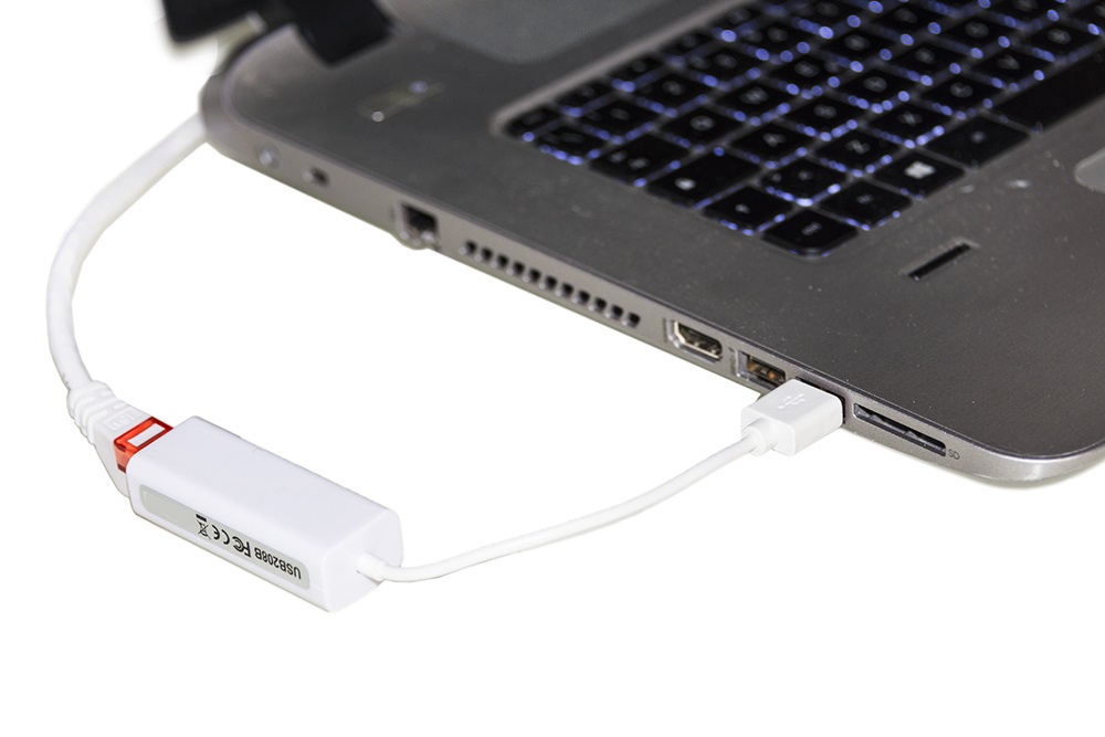 Link LKCONV07 Adattatore USB/RJ45 per Rete 10/100 USB 2.0 - Connettori Maschio a RJ45 Femmina, Alimentazione tramite Porta USB