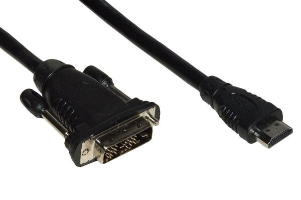 Link Accessori LKCHDVI20 Cavo HDMI a DVI-D 2 m Maschio-Maschio 4Kx2K Nero