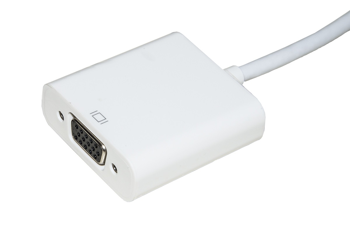 Link LKADAT10B Adattatore HDMI Tipo A Maschio a VGA Femmina con Audio Jack 3.5mm - 0,15 m - Bianco