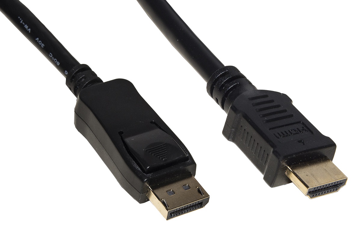 Link Cavo DisplayPort 1.2 a HDMI 1.4, 1 m, 4Kx2K, Contatti Dorati